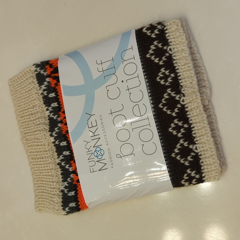 NWT Funky Monkey Boot Cuffs